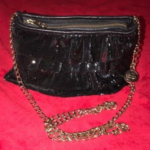 Black sequins “Red” Valentino cocktail purse